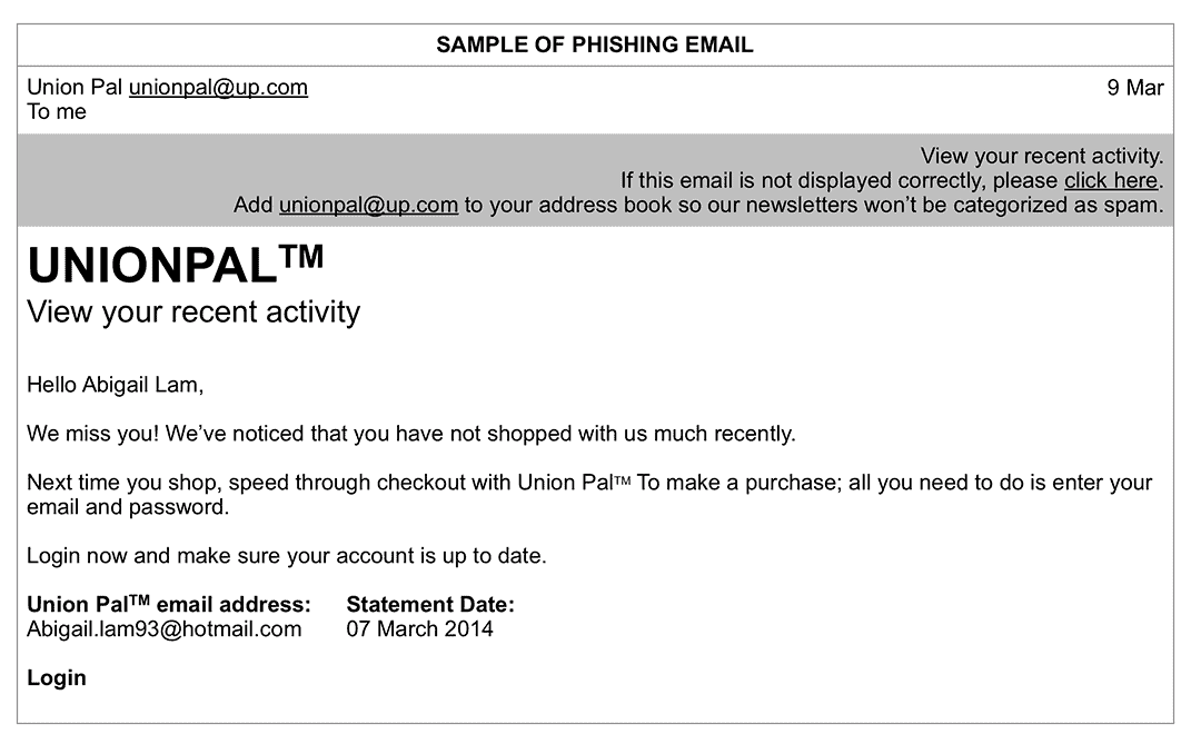 aeon phishing
